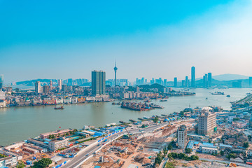 Fototapeta na wymiar The Bay View of Zhuhai, China and Macau