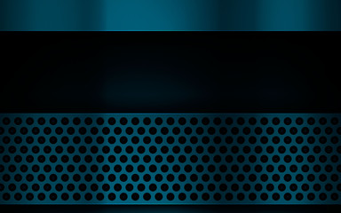 Obraz premium Dark blue texture overlap background. Metallic color effect.