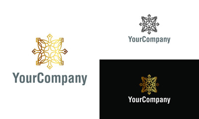 Creative ornament logo design template. Universal ornament vector logo.