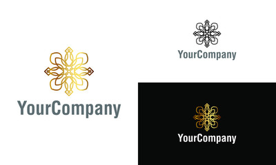 Creative ornament logo design template. Universal ornament vector logo.