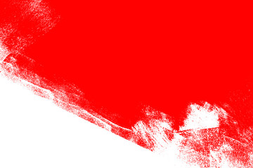 white and red hand painted brush grunge background texture