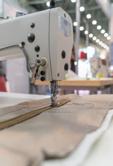 Clothes fabrication on a modern sewing machine