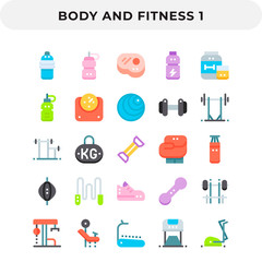 Flat Icons Pack for UI. Pixel perfect vector icon set for web design and website application.