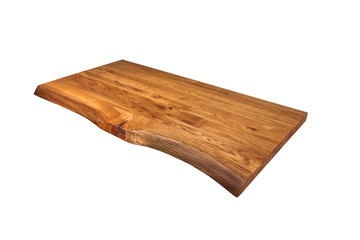 Oak countertop. A cover from a table from a natural tree.