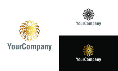 Creative ornament logo design template. Universal ornament vector logo.