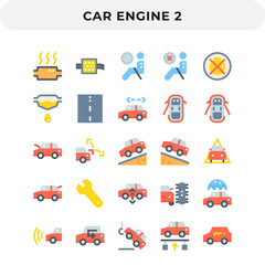 Flat Icons Pack for UI. Pixel perfect vector icon set for web design and website application.