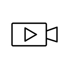 Video Camera Icon Vector