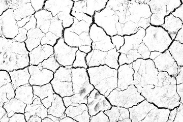 Dry cracked soil texture, background barren of drought lack of water of nature white.