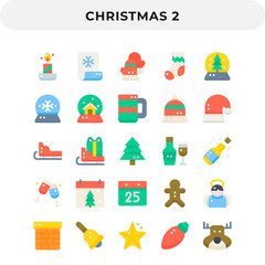 Flat Icons Pack for UI. Pixel perfect vector icon set for web design and website application.