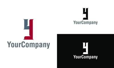 Corporate letter Y logo design template. Simple and clean flat design of letter Y logo vector template.