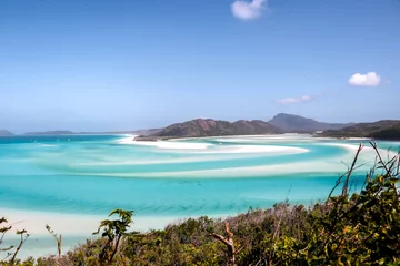 Peel and stick wall murals Whitehaven Beach, Whitsundays Island, Australia View looking over lagoon at Whitehaven Beach, Whitsundays, Queensland, Australia