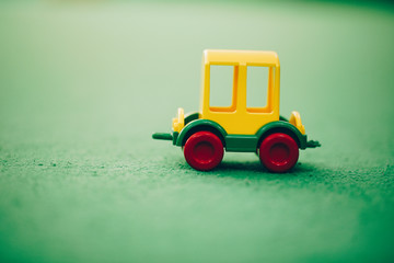 toy truck on the road