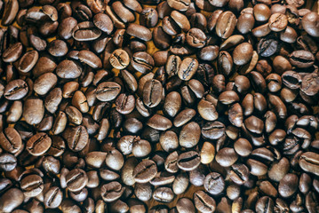 Coffee beans on the table