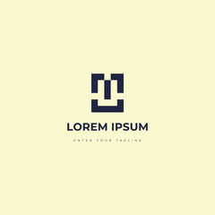 Obraz premium Logo Letter MU, Monogram Design Simple With Concept Letter M + U.