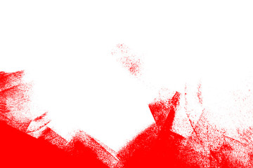 white and red hand painted brush grunge background texture
