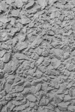 Grey painted stonework wall