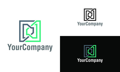 Abstract square and architecture logo template design. Creative vector emblem, for icon or design concept. Creative square and architecture logo template design.