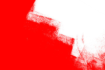 white and red hand painted brush grunge background texture