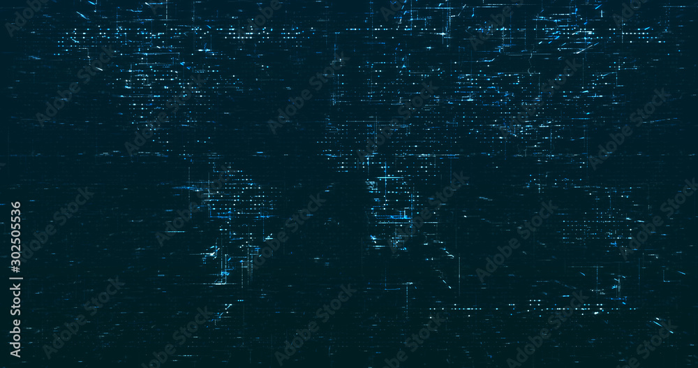 Wall mural abstract digital network data background, 3d rendering