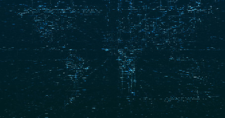 Abstract digital network data background, 3D rendering