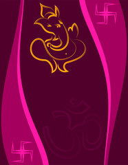 Naklejka premium Ganesha The Lord Of Wisdom Design