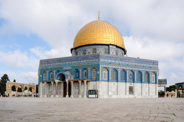 The Dome of the Rock on Temple Mount in Jerusalem