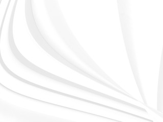 abstract white fabric curve shape background