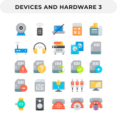 Flat Icons Pack for UI. Pixel perfect vector icon set for web design and website application.