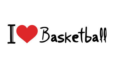 I love basketball symbol