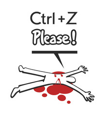 dead man and funny message