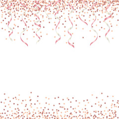 Obraz na płótnie Canvas background of pink glitter and ribbon