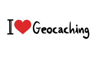 I love geocaching symbol