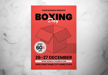 Boxing Day Event Graphic Flyer Layout