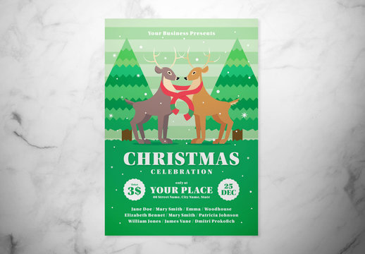 Christmas Event Graphic Flyer Layout