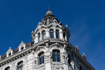 Fototapeta premium Oviedo,Spain,3,2016;City located in the northwest between the Cantabrian mountain range and the Bay of Biscay. It is the capital of Asturias.
