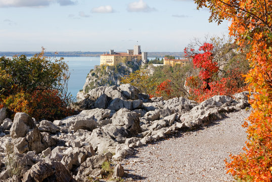 Autumn Colors on the Rilke Trail near Trieste, Italy