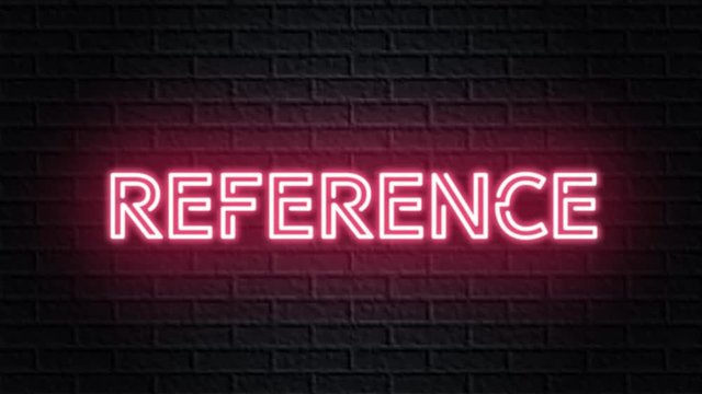 red neon video animation reference