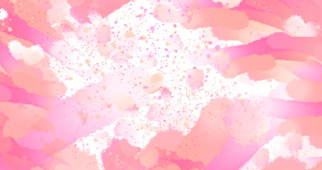 abstract background beautiful watercolor pink warm. watercolor stains the point of fill. digital painting imitation watercolor.