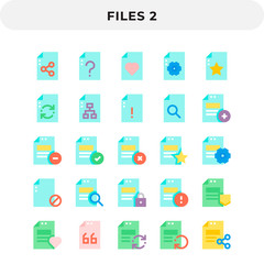 Flat Icons Pack for UI. Pixel perfect vector icon set for web design and website application.