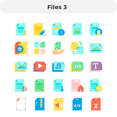 Flat Icons Pack for UI. Pixel perfect vector icon set for web design and website application.
