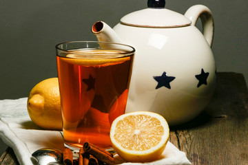 Stockholm, Sweden Tea with lemon, cinnamon and