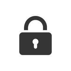 Padlock Icon Vector Illustration