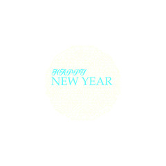 Happy New Year. Holiday Vector Illustration