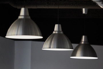Obraz premium Hanging lamp, black vintage,vintage light decorate , Hanging black lamp, Vintage lamp.