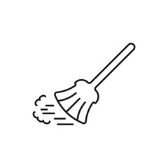 Cleaning - minimal line web icon. simple vector illustration. concept for infographic, website or app.