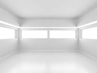 Futuristic White Architecture Design Background