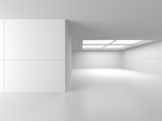 Futuristic White Architecture Design Background