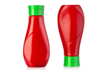 Tomato Ketchup bottle isolated