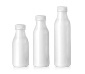 plastc bottle with milk
