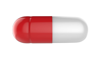 3d illustration of medicine capsule isolated on white